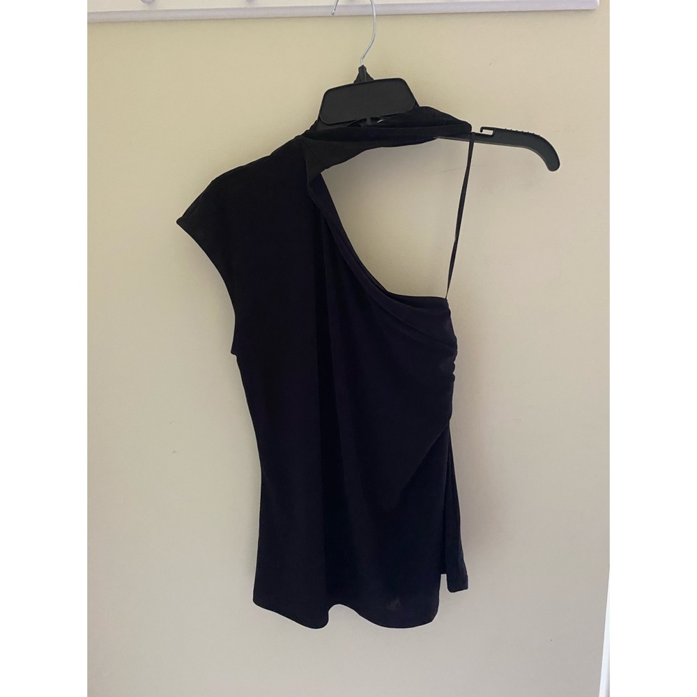 Brand New EXPRESS One Shoulder Black Top